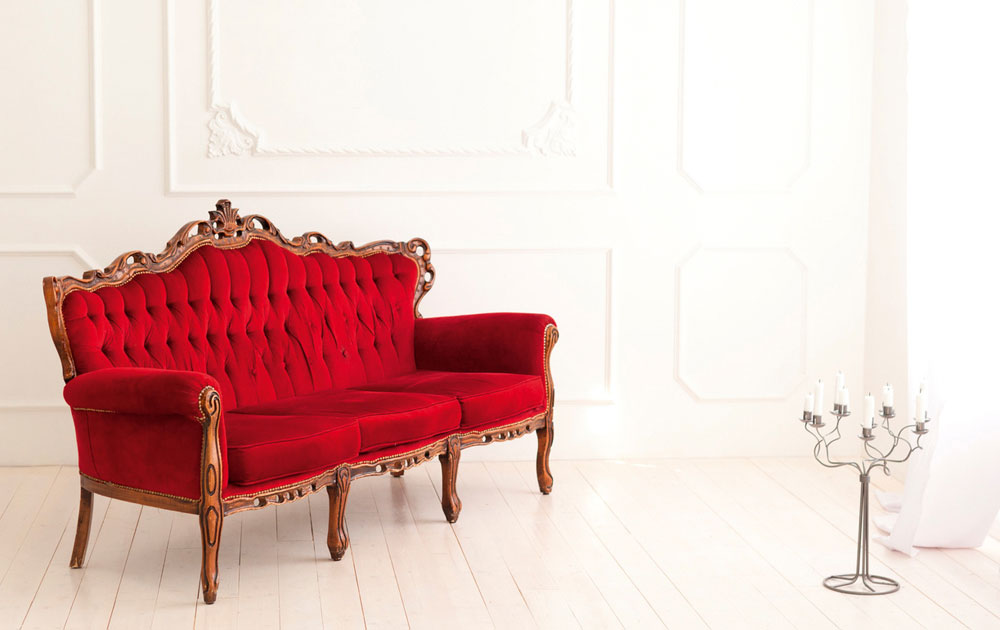 Rotes Sofa